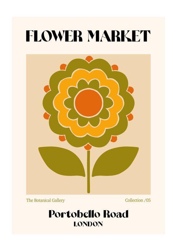 Portobello Road Flower Market | Luxe Poster Co