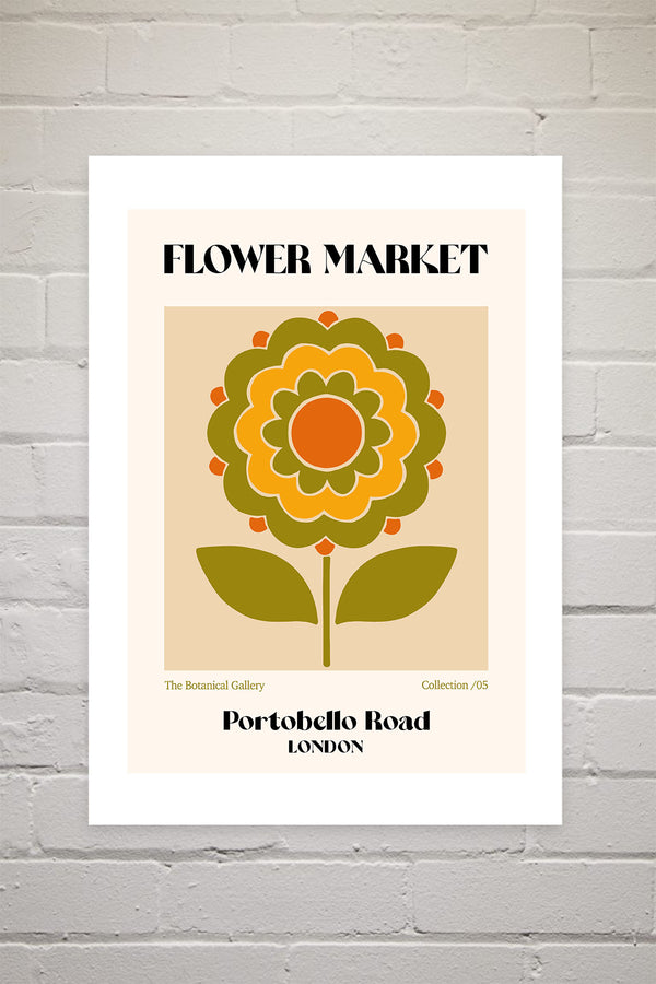 Portobello Road Flower Market | Luxe Poster Co