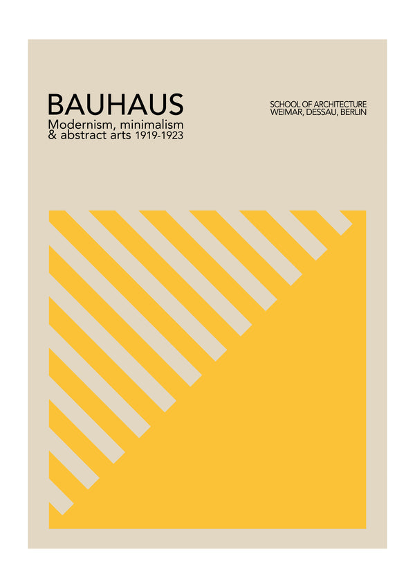 Yellow Bauhaus | Luxe Poster Co