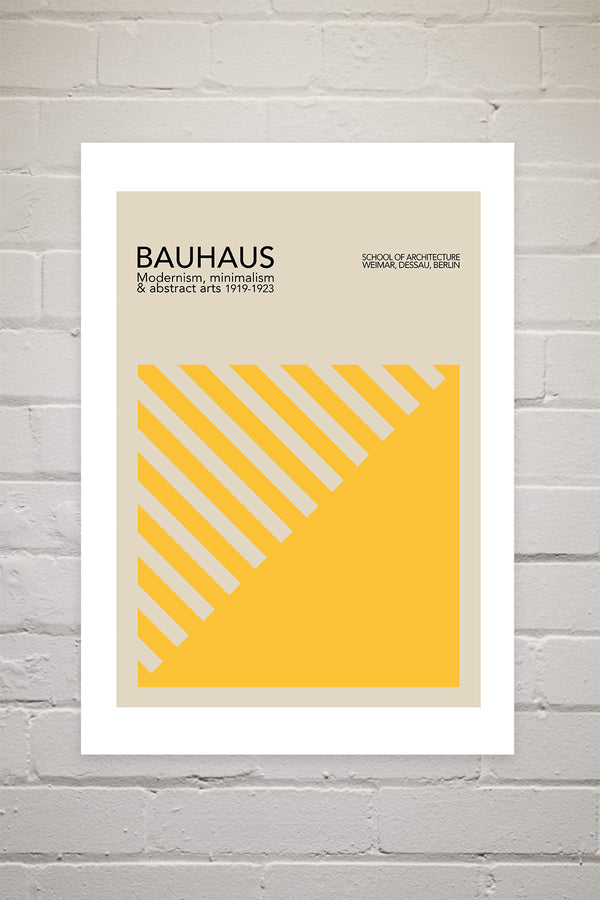 Yellow Bauhaus | Luxe Poster Co