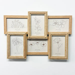 46x32cms Beaded Collage Frame | 6x4" Photos