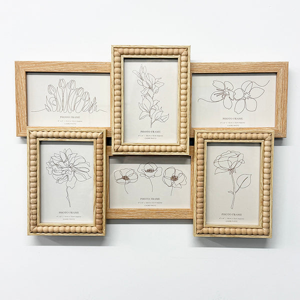 46x32cms Beaded Collage Frame | 6x4" Photos