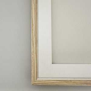 10x8" Photo Frame | Light Wood & White