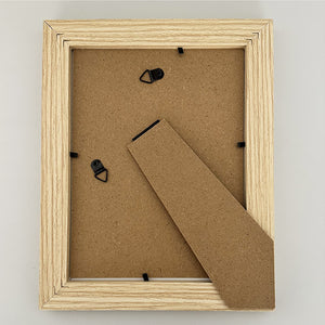 6x4" Photo Frame | Light Wood & White