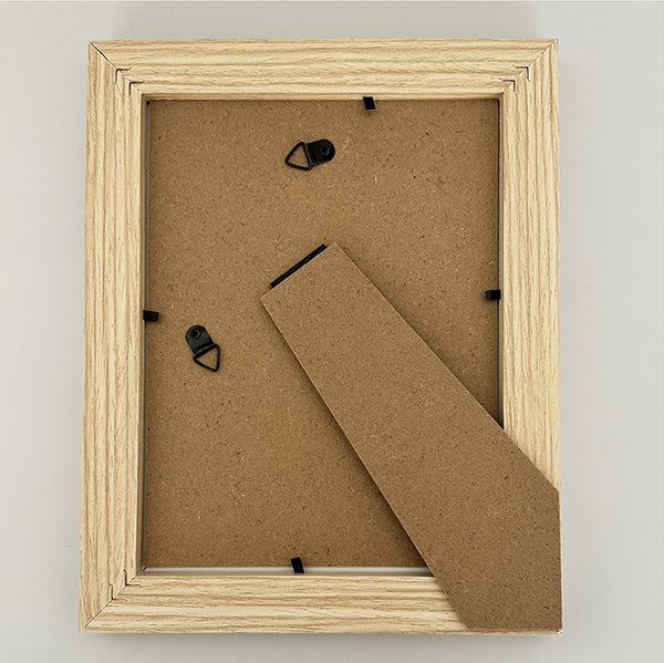 6x4" Photo Frame | Light Wood & White