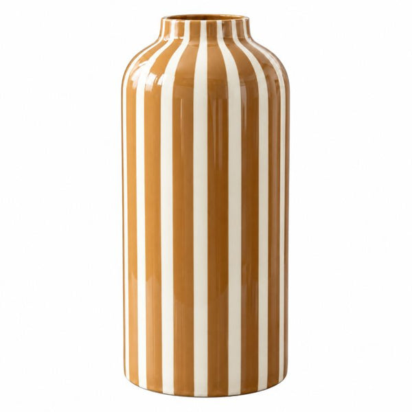 Toffee Stripe Vase | 30 cms