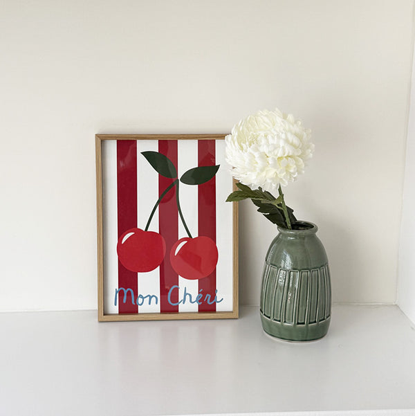 Framed Red Cherry Poster | 2 Styles