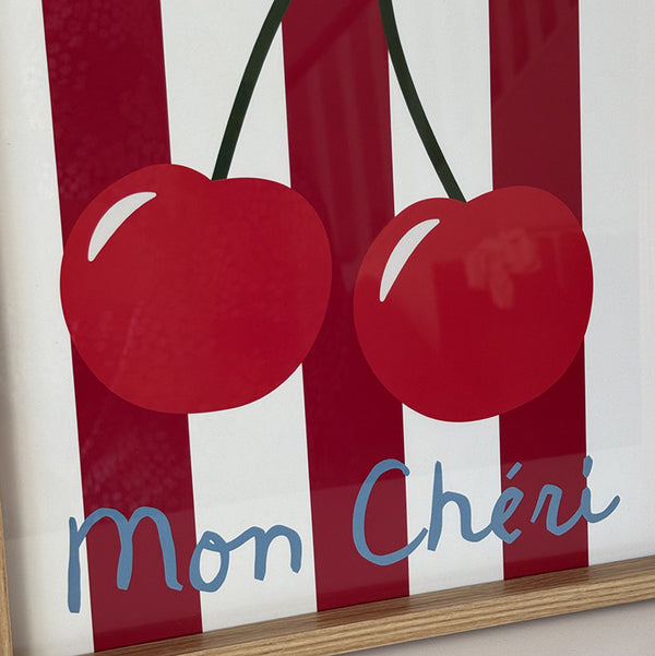 Framed Red Cherry Poster | 2 Styles
