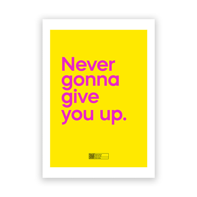 Never Gonna Give You Up by Say It With Songs