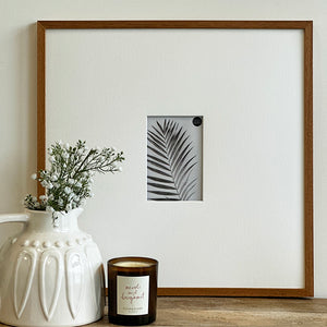 Oversized Mount Wooden 18x18" Oak Effect Frame For 6x4" | Signature Collection