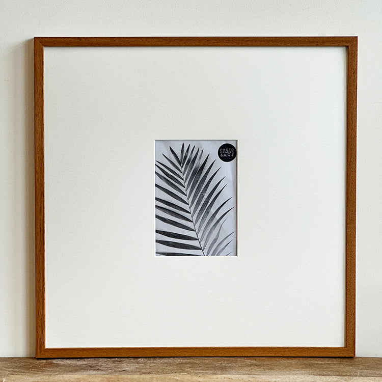 Oversized Mount Wooden 18x18" Oak Effect Frame For 7x5" | Signature Collection