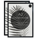 Set of 2 A2 Poster Frames | Oxford Black