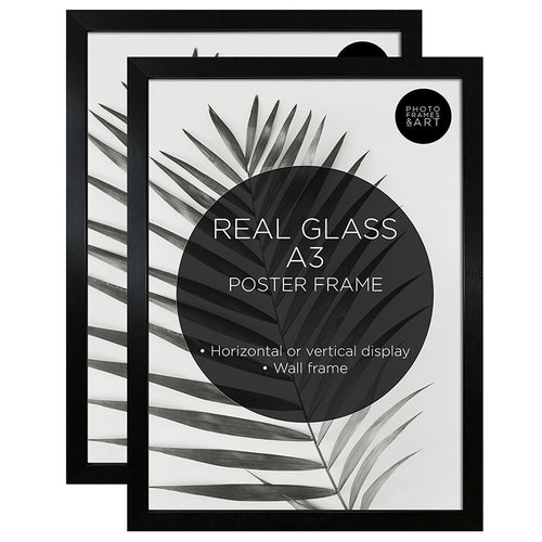 Set of 2 A3 Poster Frame | Oxford Black
