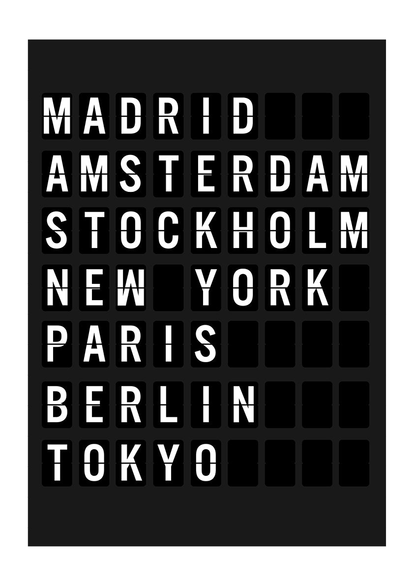 Arrivals Board by Rafael Farias