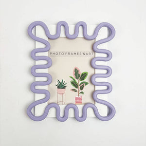 Squiggly Purple Frame | 7x5"