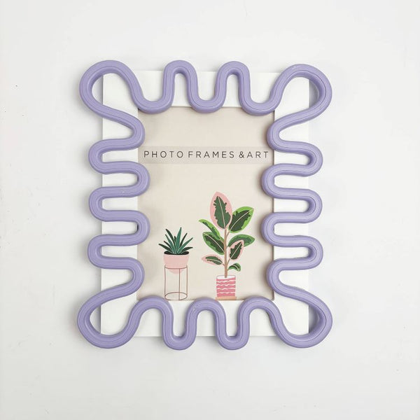 Squiggly Purple Frame | 7x5"