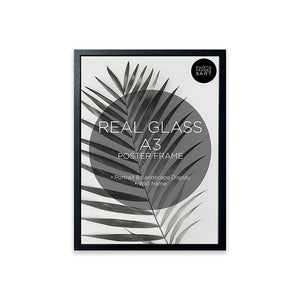 A3 Black Photo Frame With Glass | Set Of 3
