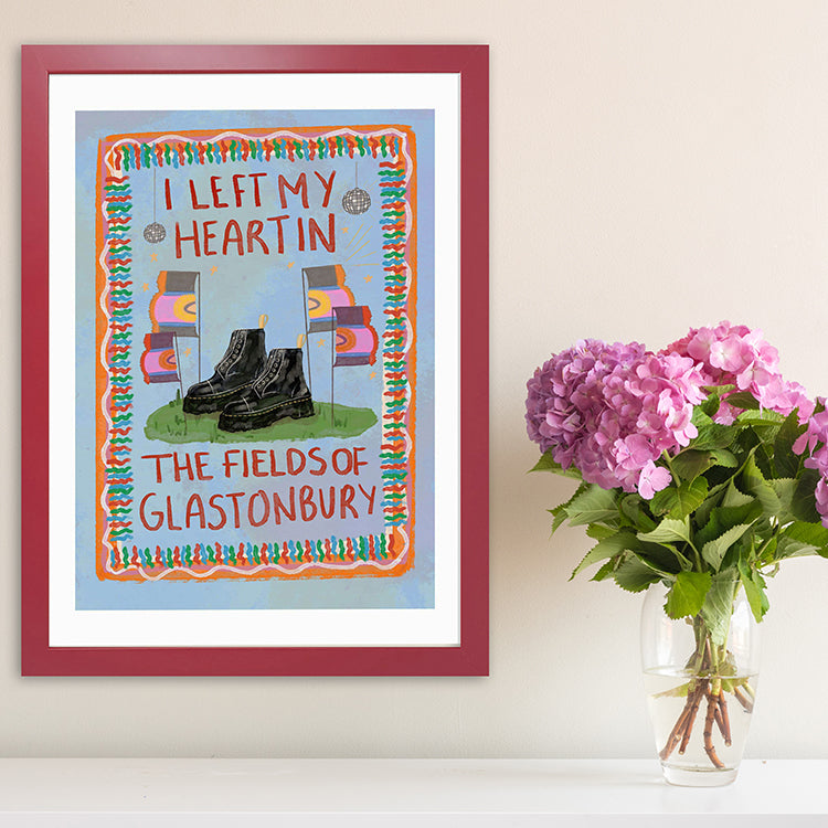 I Left My Heart In The Fields Of Glasto | Illustrated By Weezy