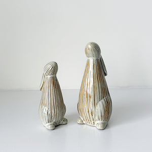 Ribbed Bunny Ornaments | Two Sizes