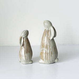 Ribbed Bunny Ornaments | Two Sizes