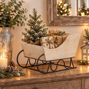 Wooden Decorative Sleigh | 30cm