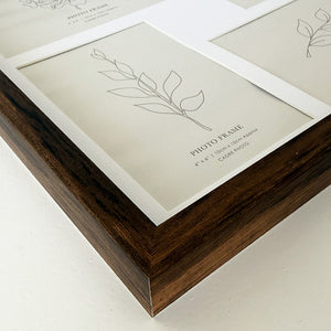 32x32cms Collage Frame | Dark Wood