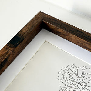 32x32cms Collage Frame | Dark Wood