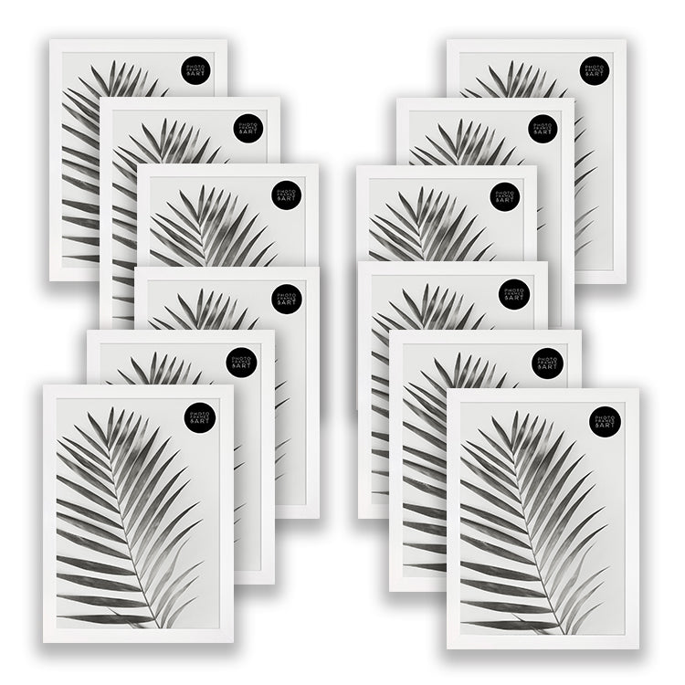 Set of 12 A4 White Photo Frames | Oxford