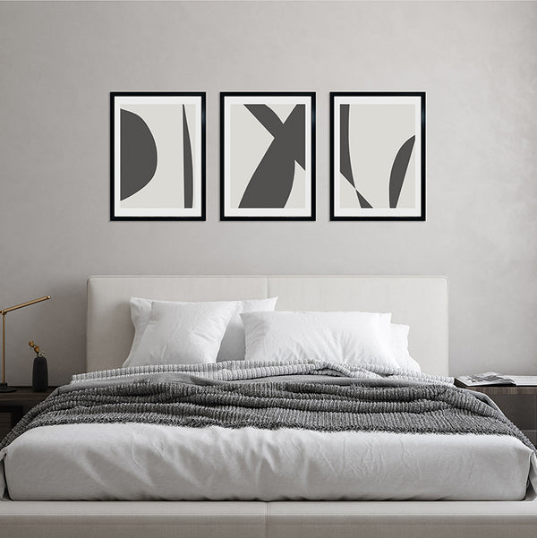 Set of 3 A2 Poster Frames | Oxford Black