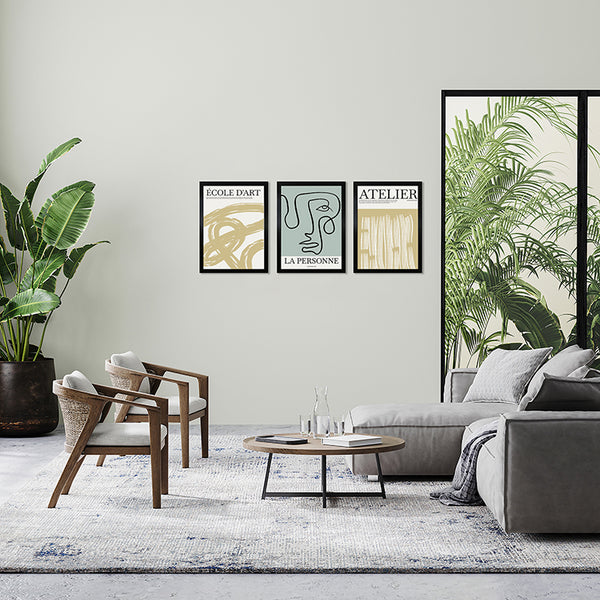 Set of 3 A3 Poster Frame | Oxford Black