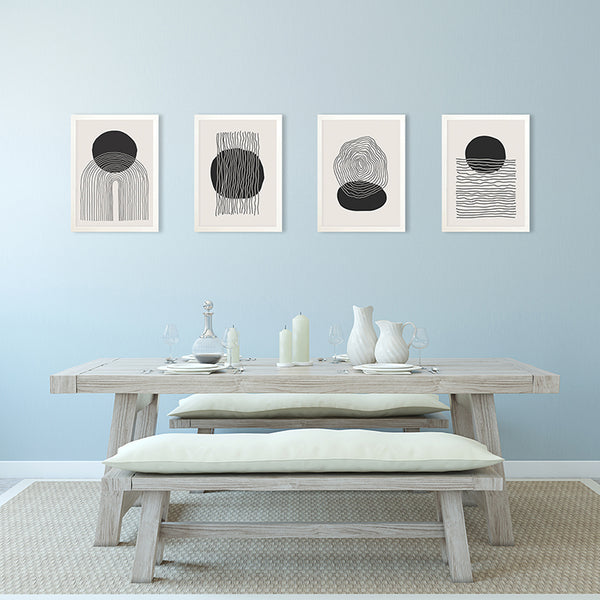 Set of 4 A3 Poster Frame | Oxford White