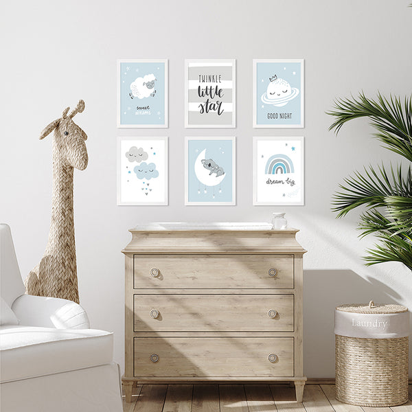 Set of 12 A4 White Photo Frames | Oxford