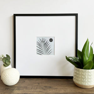 Oversized Mount Wooden 16x16" Black Frame For 5x5" | Signature Collection