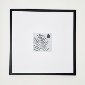 Oversized Mount Wooden 16x16" Black Frame For 5x5" | Signature Collection