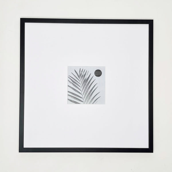 Oversized Mount Wooden 16x16" Black Frame For 5x5" | Signature Collection