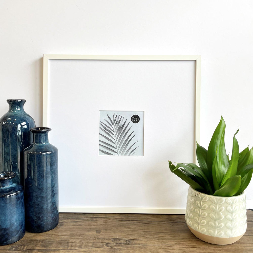 Oversized Mount Wooden 16x16" White Frame For 5x5" | Signature Collection