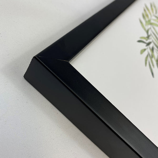 Oversized Mount Wooden 18x18" Black Frame For 8x8" | Signature Collection