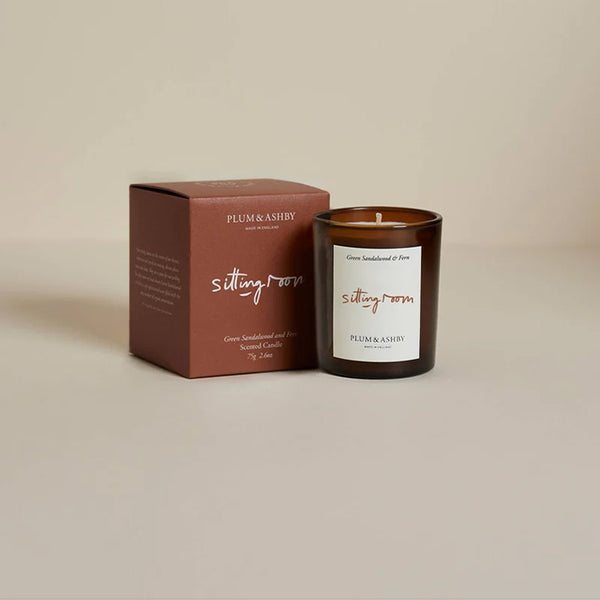 Plum & Ashby Sitting Room Votive | Green Sandalwood and Fern