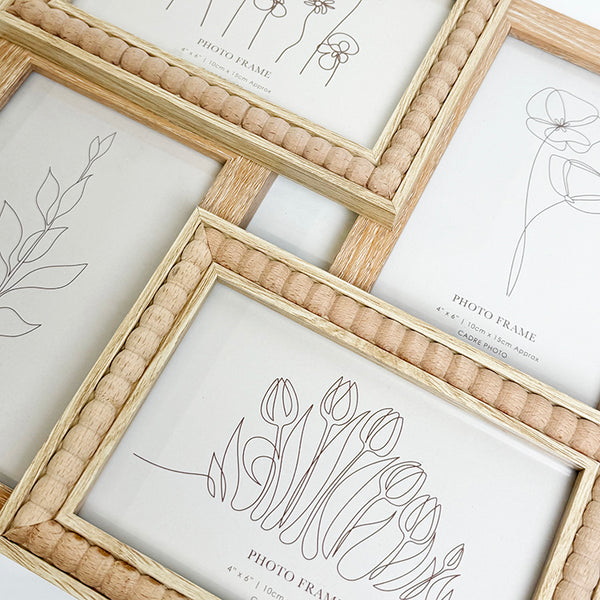 30cms x 30cms Beaded Collage Frame | 6x4" Photos