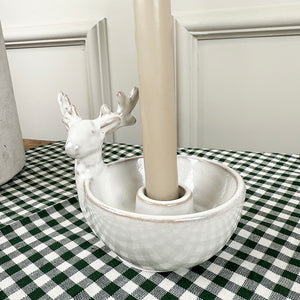 Reindeer Candle Holder | Ceramic