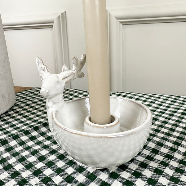 Reindeer Candle Holder | Ceramic