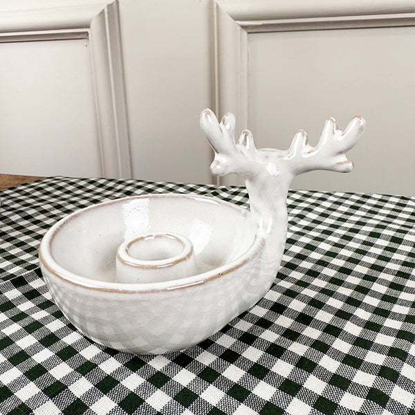 Reindeer Candle Holder | Ceramic