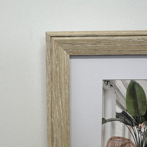 24x44cms Light Wood Effect Collage Frame | 3 Apertures