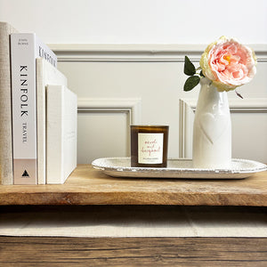 Ceramic Bottle Vase With Heart | White