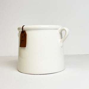 White Ceramic Milk Churn Vases | 2 Sizes Available