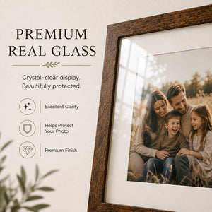 10x10" for 8x8" Windsor Photo Frame | Rustic