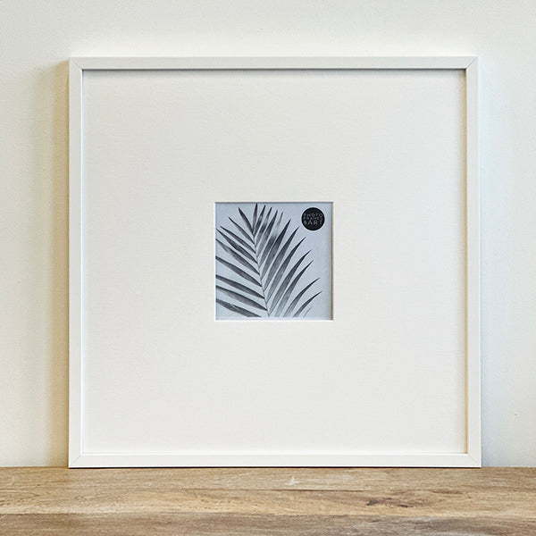 Oversized Mount Wooden 16x16" White Frame For 5x5" | Signature Collection