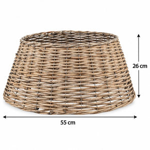 Wicker Tree Skirt | Natural Grey - Brown