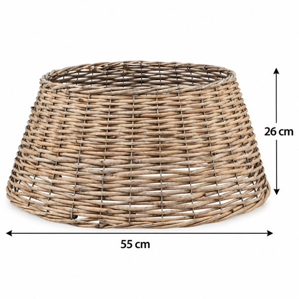 Wicker Tree Skirt | Natural Grey - Brown