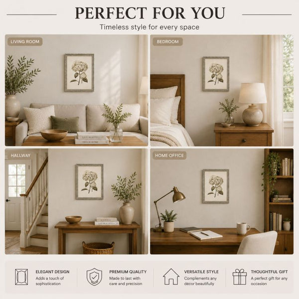 A3 Traditional Antique Style Photo Frame | Champagne Silver